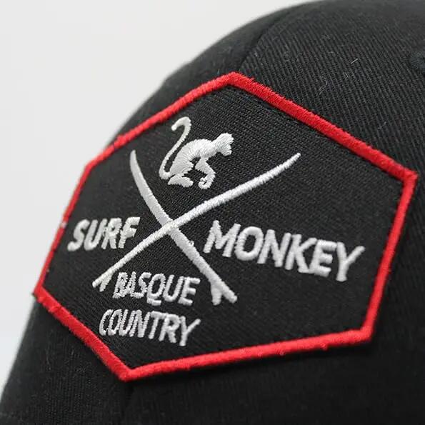 Casquette de baseball unisexe extensible (noire) 3/4
