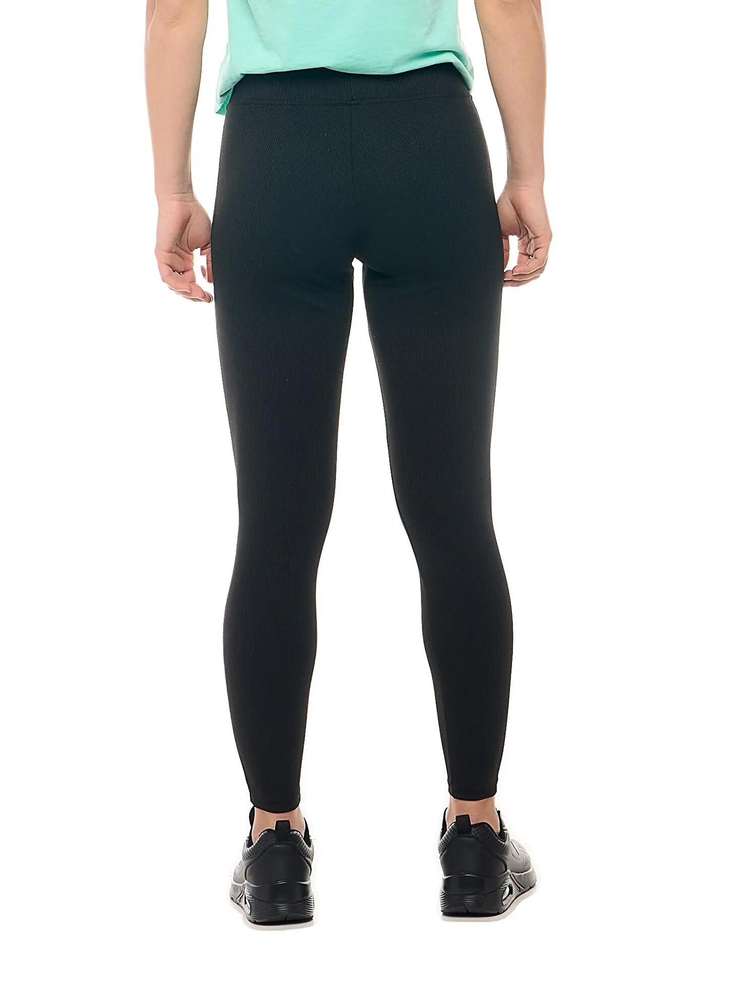 Leggings Damen Leone 1947 Apparel elastischer Bund Rippstrick Slim Fit bequem 4/6