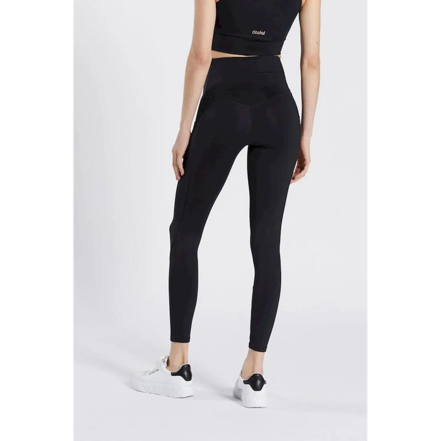 Ditchil Damen-Leggings schwarz - hohe Taille, Push Up, mit Taschen 4/7