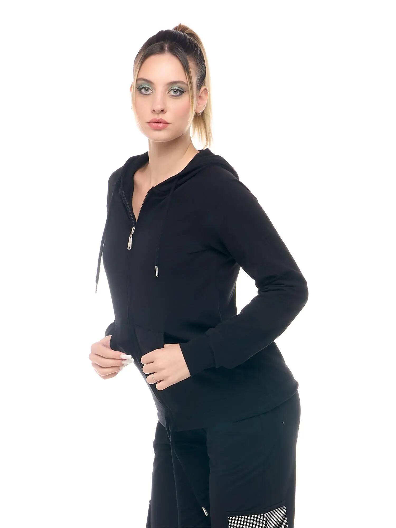 Survêtement zippé pour femme Leone Be Glam avec capuche anti-transpiration 7/8
