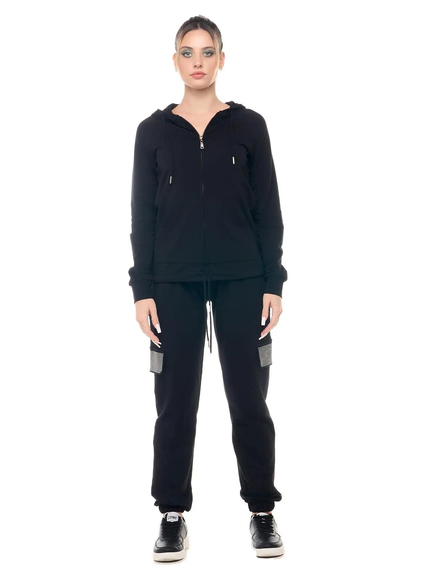 Survêtement zippé pour femme Leone Be Glam avec capuche anti-transpiration 6/8