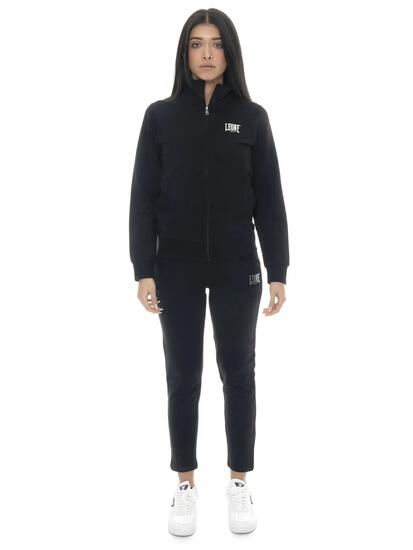 Ensemble de survêtement en coton à col zippé Leone Summer Bright pour femme