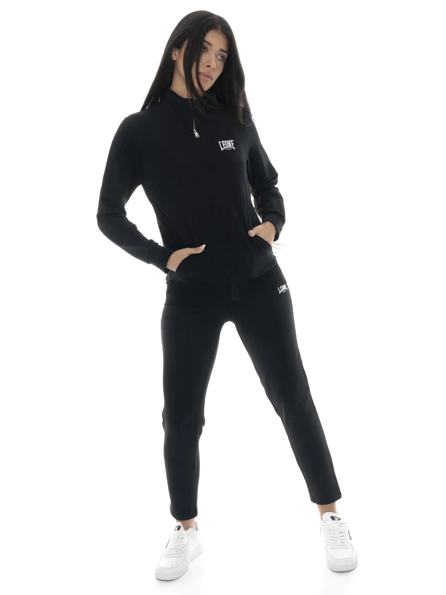 Ensemble de survêtement en coton à col zippé Leone Summer Bright pour femme 5/7