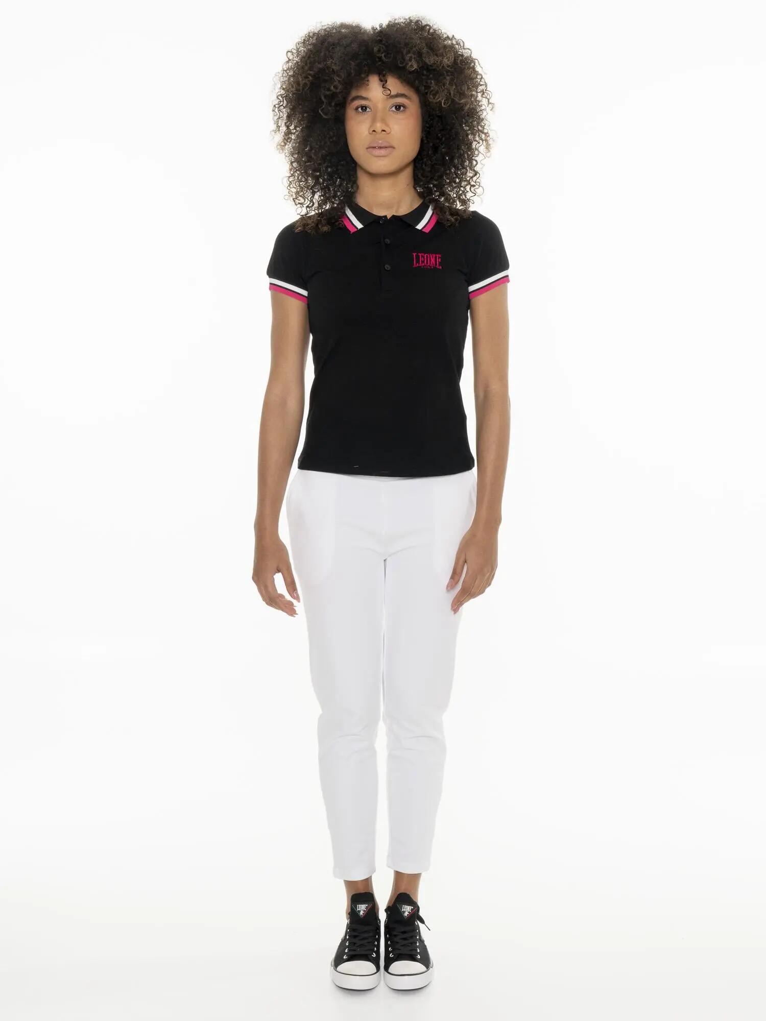 Damen-Poloshirt mit Leone Basic-Kragen 7/7