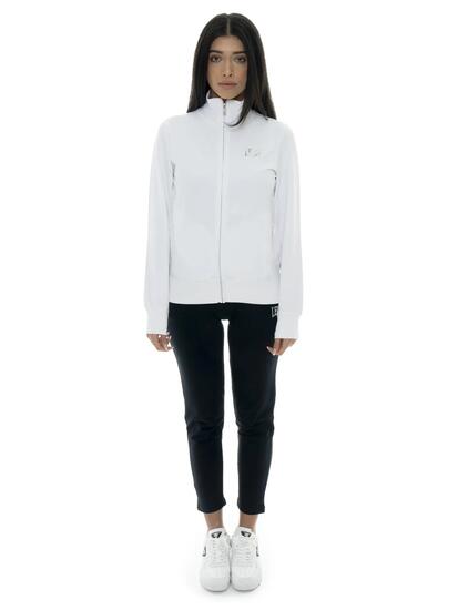 Ensemble de survêtement en coton à col zippé Leone Summer Bright pour femme