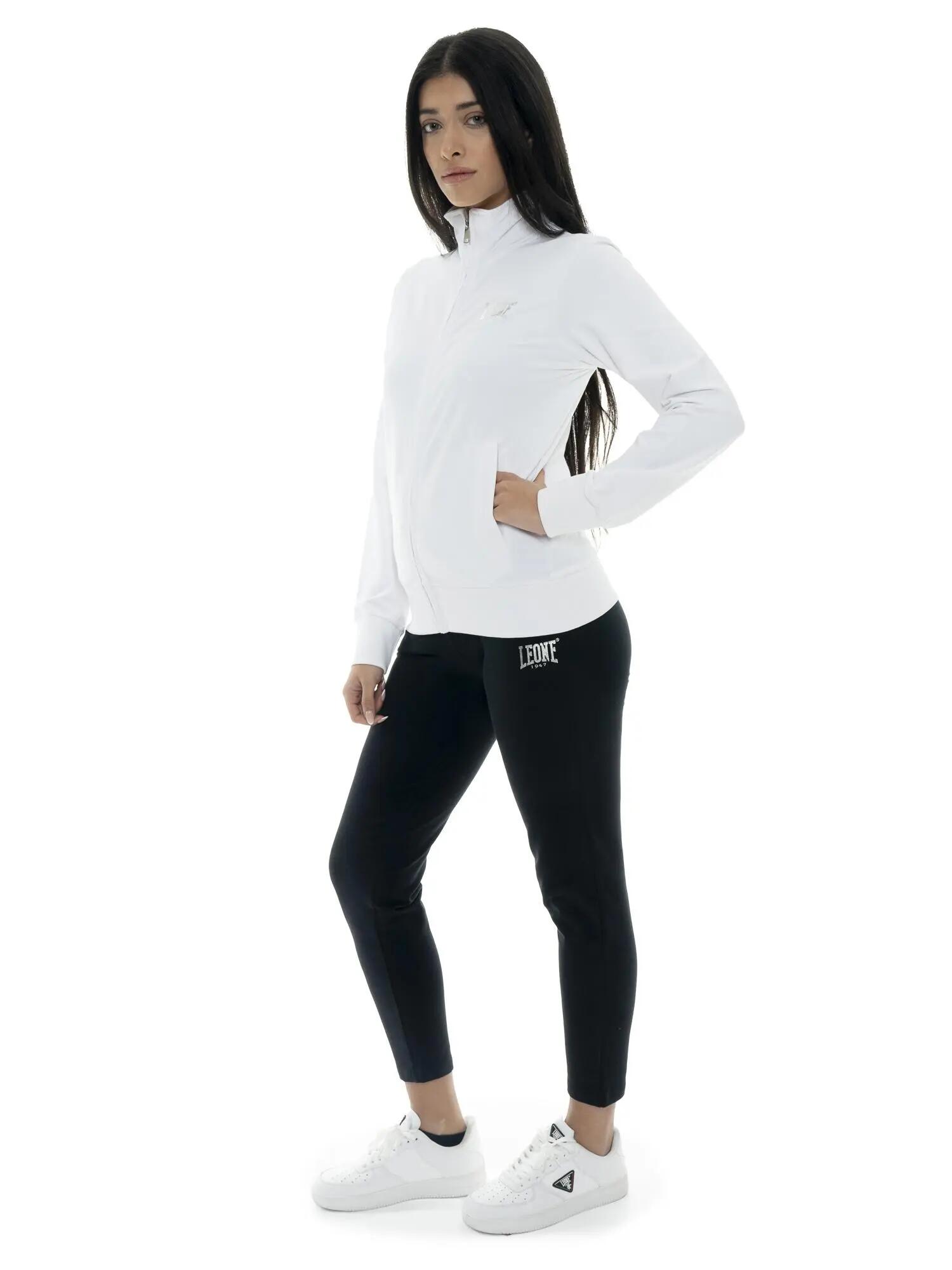Chándal de algodón con cuello y cremallera para mujer Leone Summer Bright 2/7
