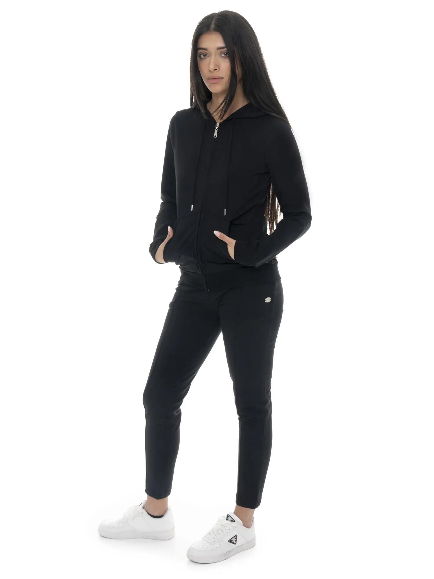 Sudaderas con capucha y cremallera básicas para mujer de Leone 2/7