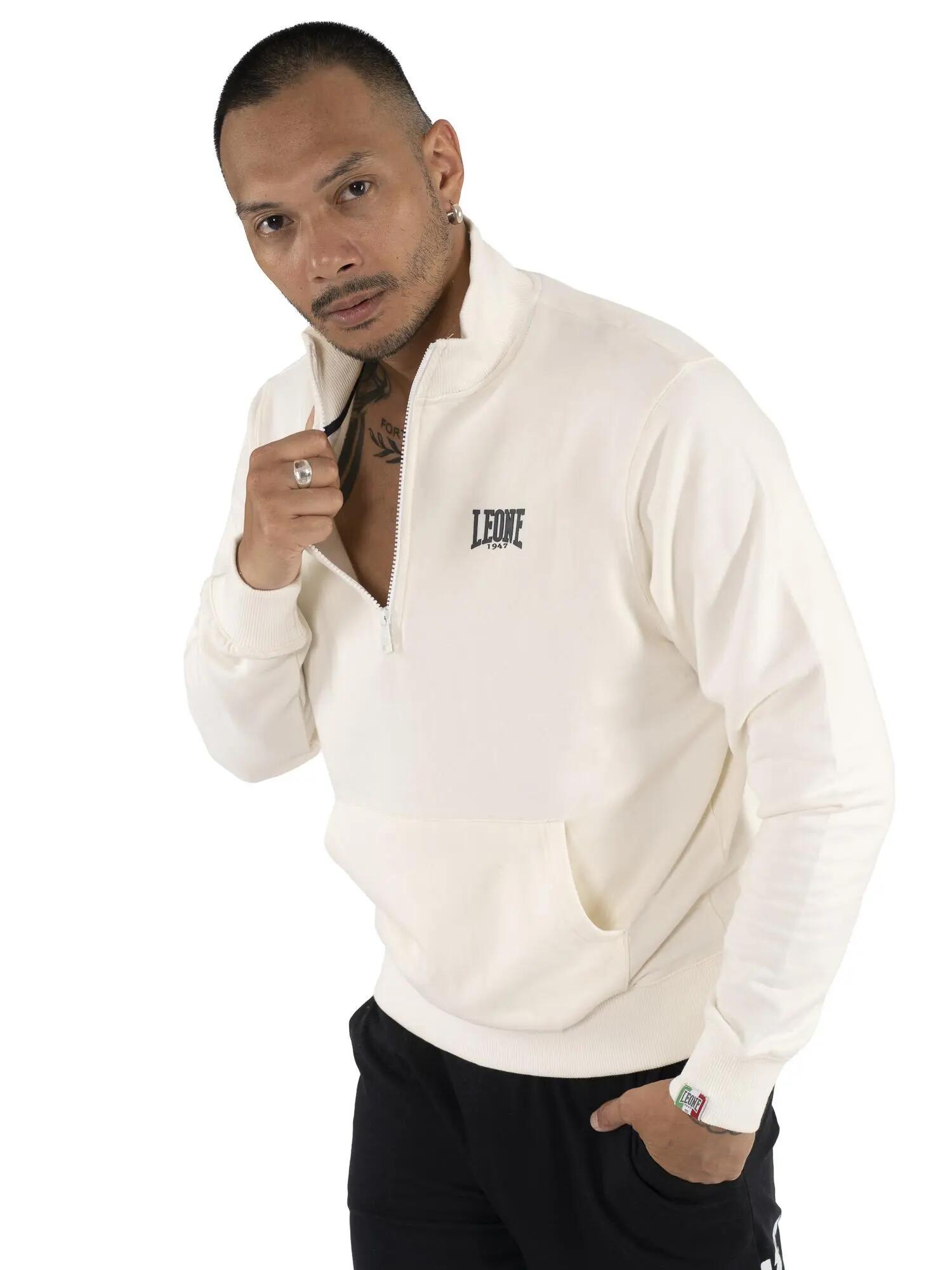 Sudaderas con cremallera para hombre y cuello alto, línea básica 5/5