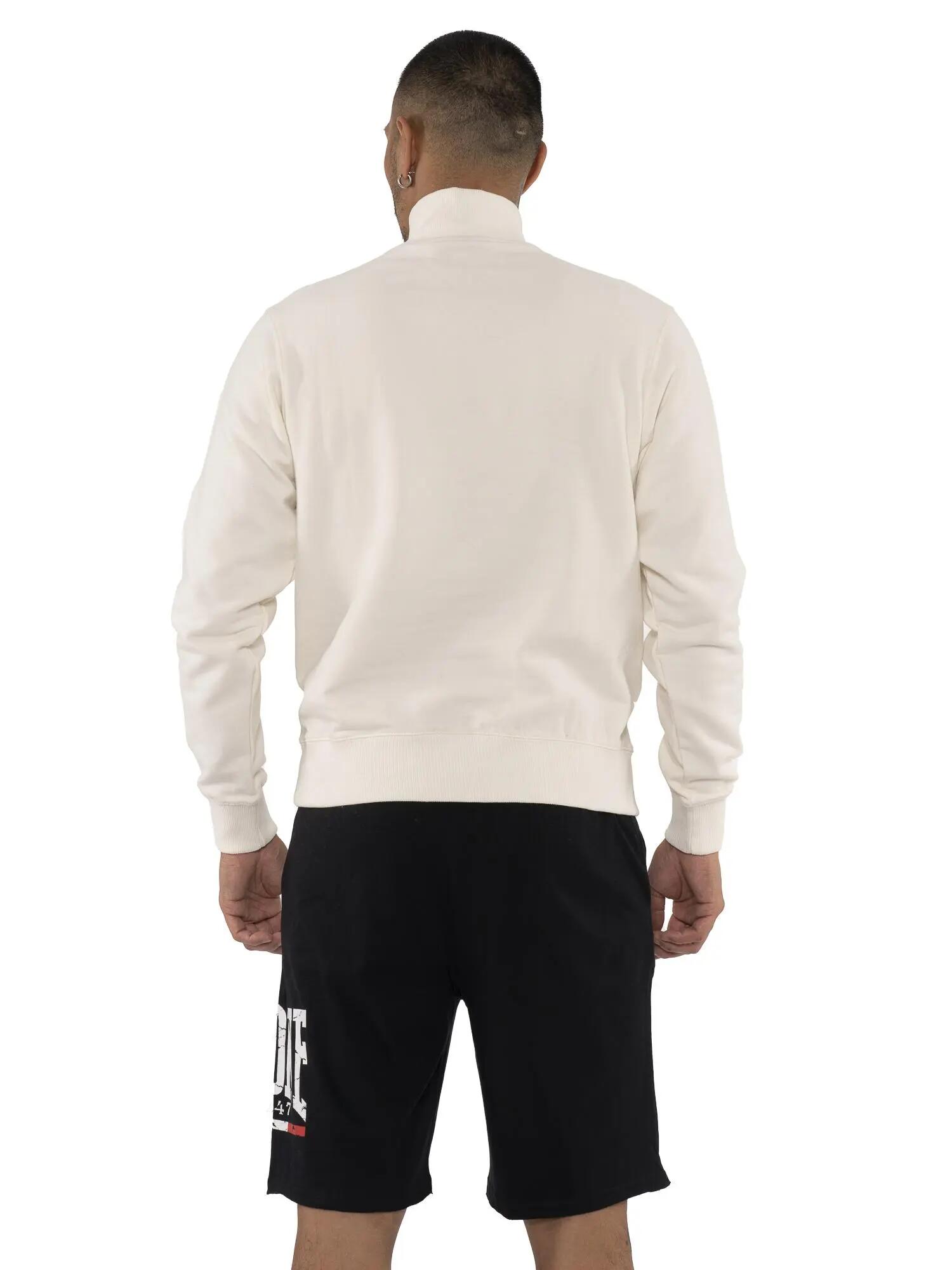 Sudaderas con cremallera para hombre y cuello alto, línea básica 4/5