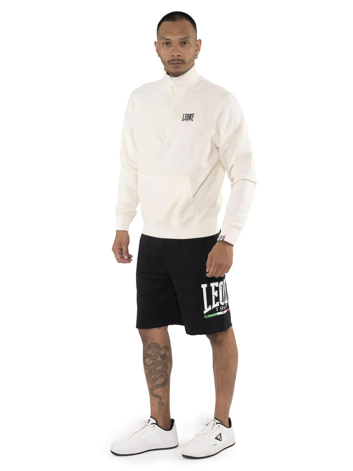 Sudaderas con cremallera para hombre y cuello alto, línea básica 2/5