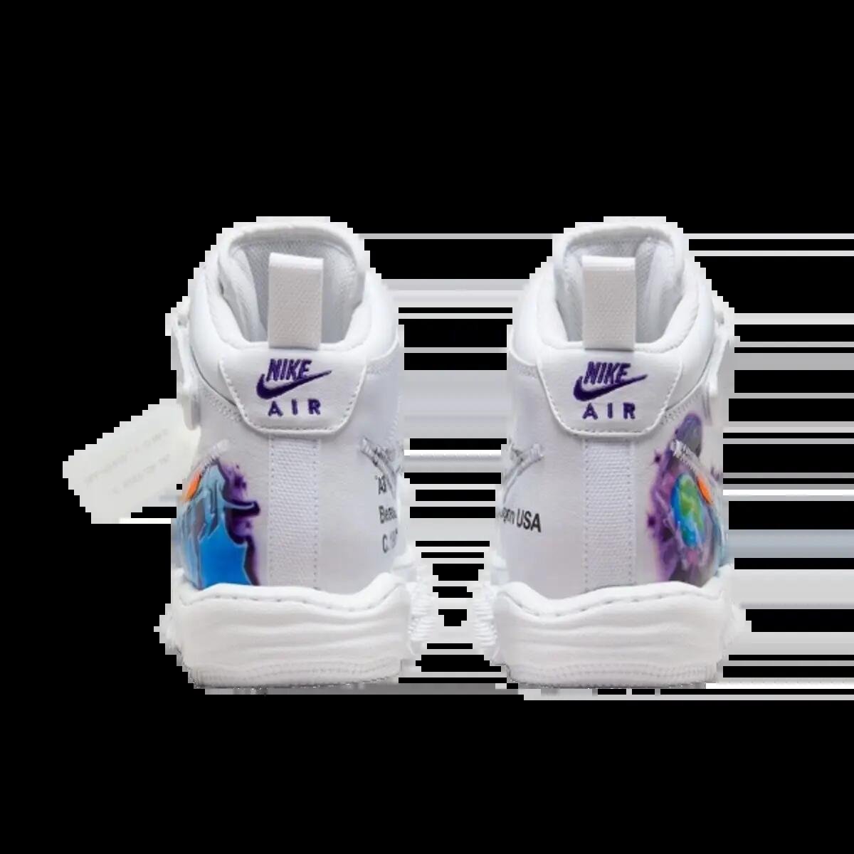 Scarpe  Air Force 1 Mid Off-White Graffiti White 5/5
