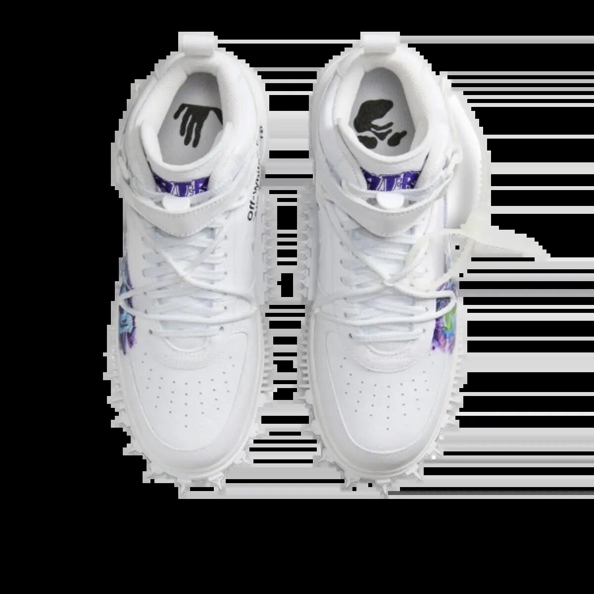 Scarpe  Air Force 1 Mid Off-White Graffiti White 4/5