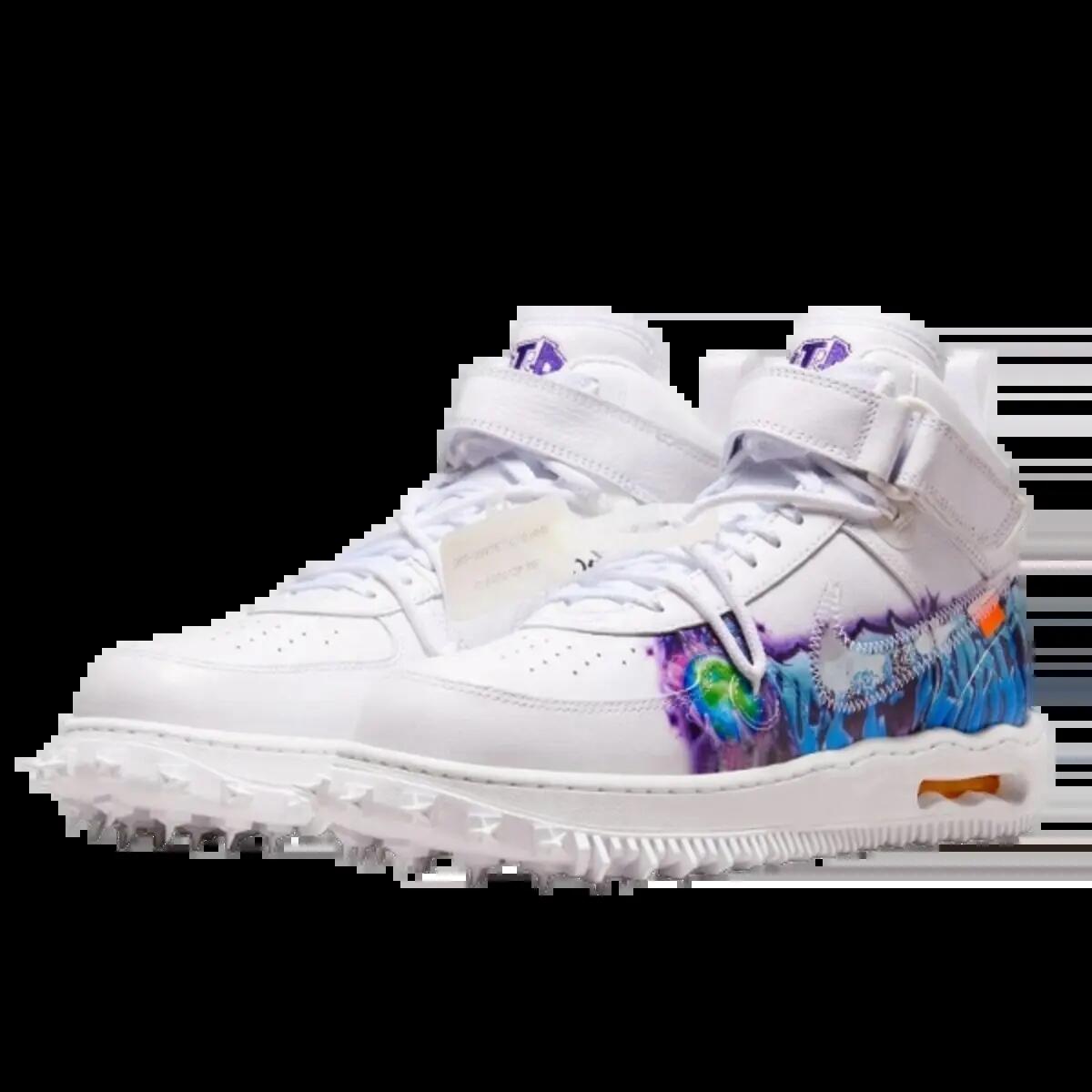 Scarpe  Air Force 1 Mid Off-White Graffiti White 3/5