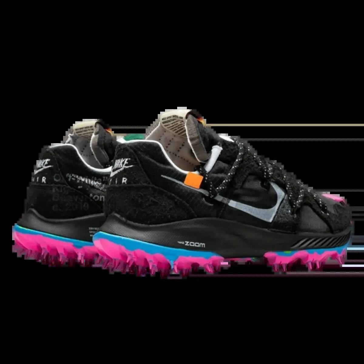 Chaussures Off-White Zoom Terra Kiger 5 Black 3/4