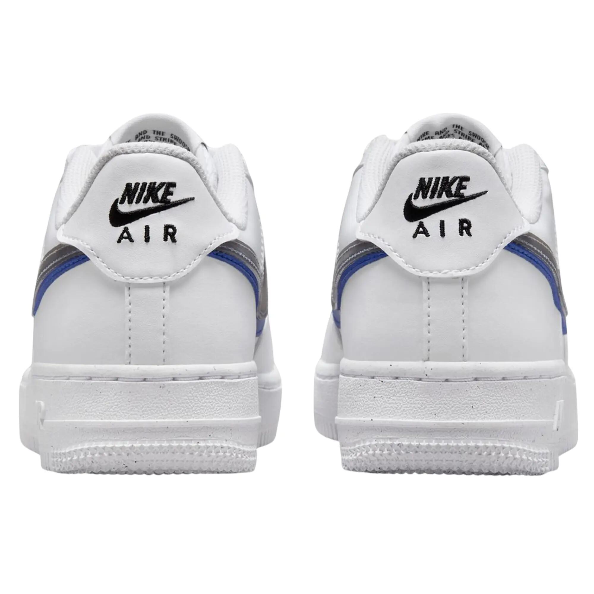 Zapatillas Deportivas de Cuero Air Force 1 Diseño Swoosh para Mujer Blanco 2/7