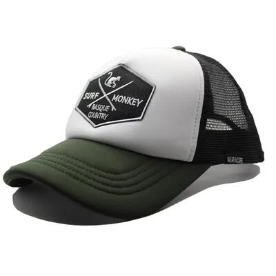Cappello Trucker Mesh - Imbottito / Adulto / Taglia unica (Oliva/Nero)