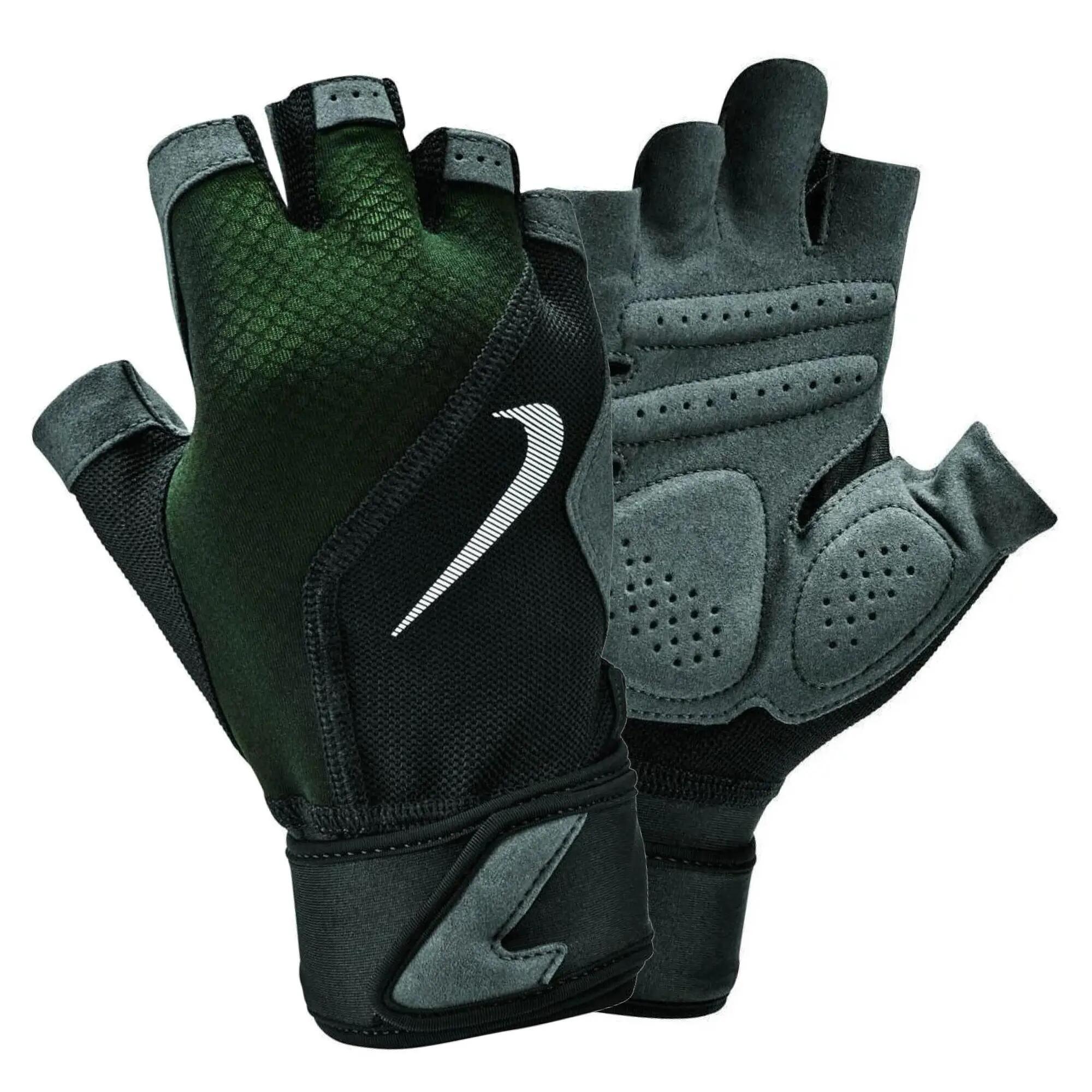 Heren Premium vingerloze handschoenen (Zwart/Grijs) 3/4