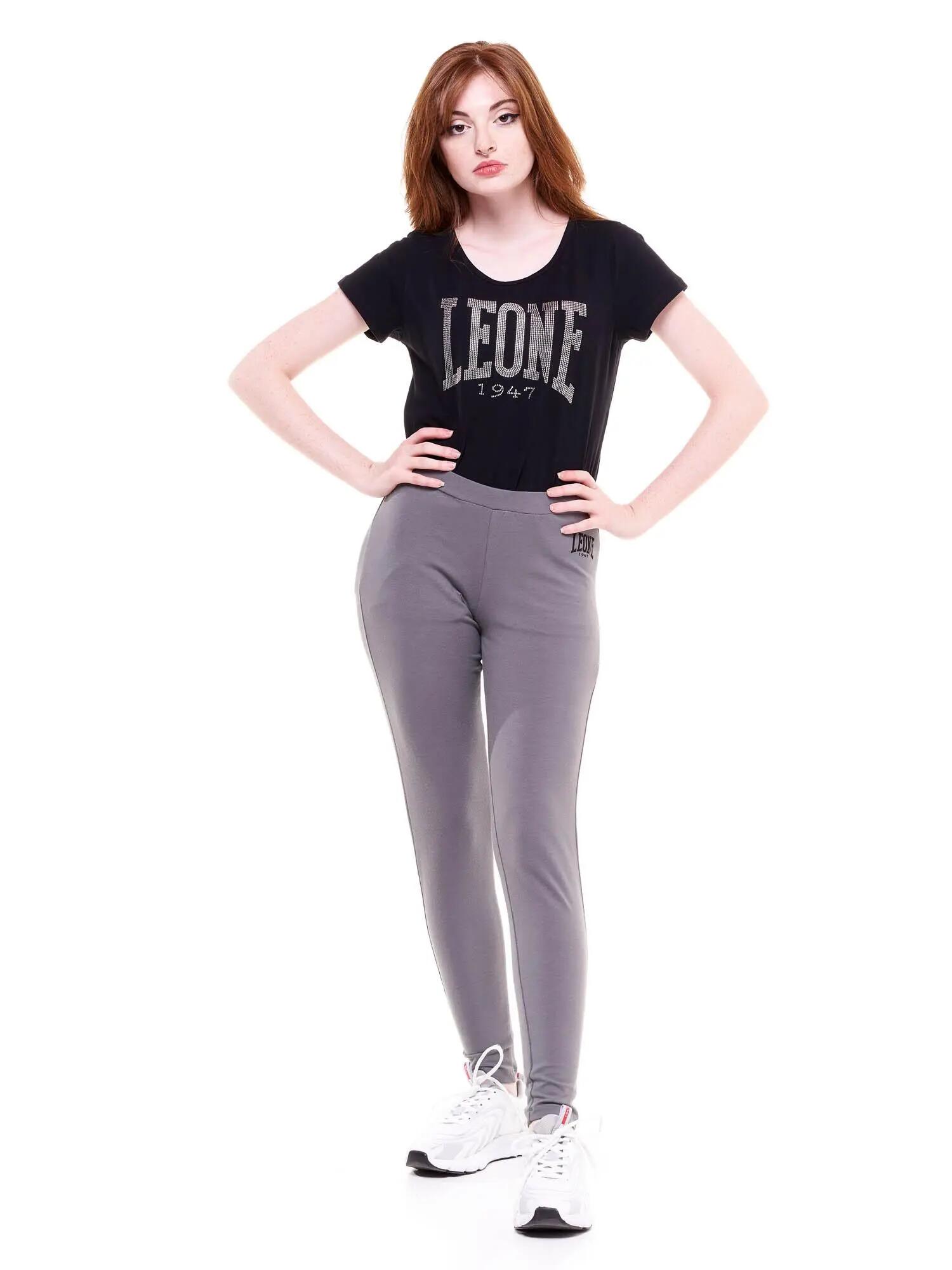 Einfache Damen-Leggings mit kleinem Logo 7/8