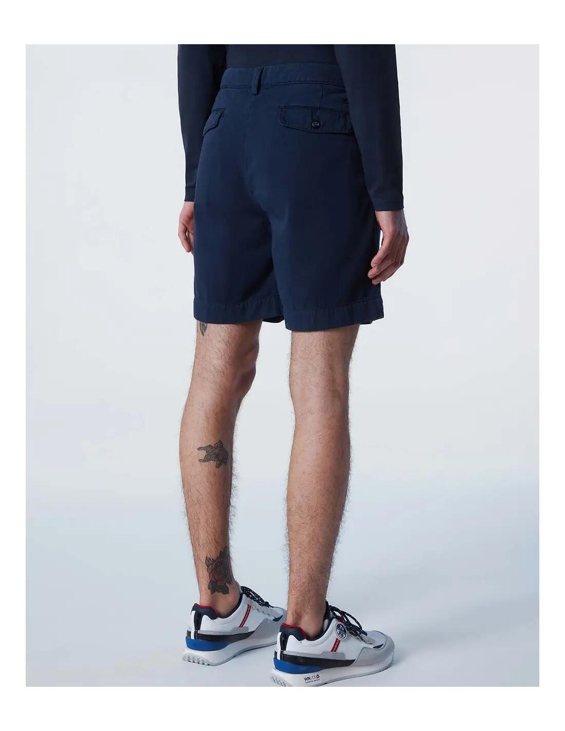 NORTH SAILS Newport /S - Calça Chino Regular Fit com Pregas - Pantalon Corto 4/6