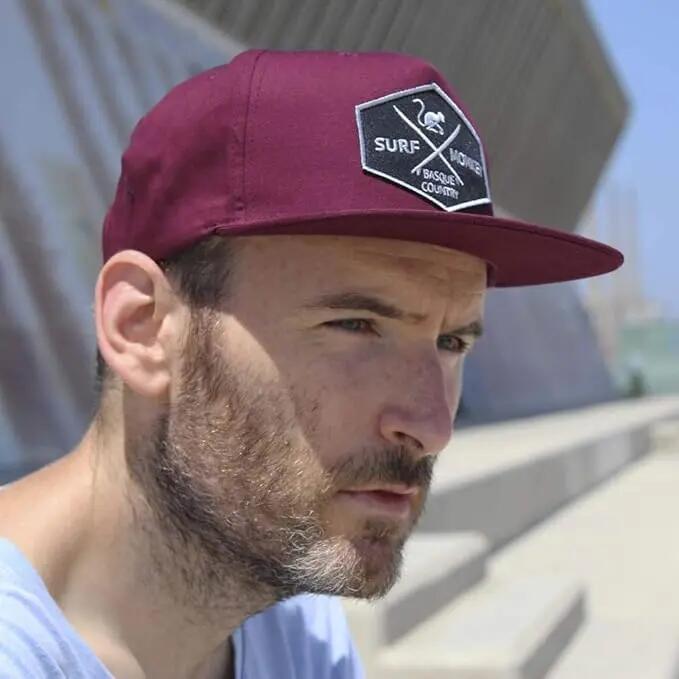 Truckerpet - Platte Klep - Snapback / Volwassenen / One size (Bordeaux) 5/5