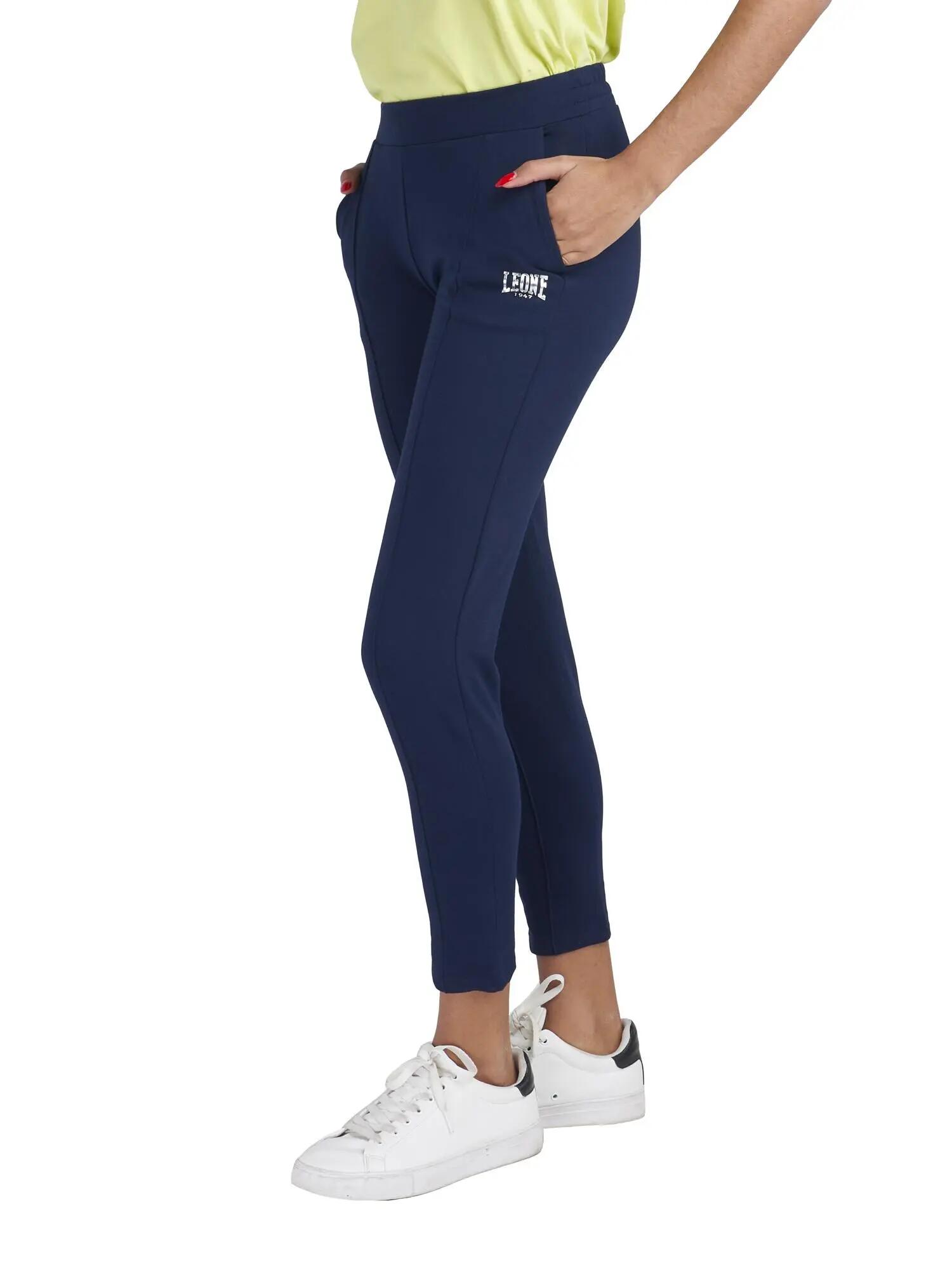 Pantalón recto de mujer con pinzas en polar Training 7/8