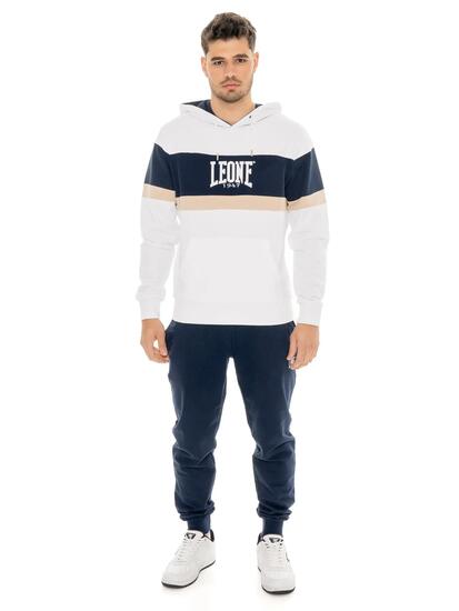 Survêtement Leone Easy pour homme, à enfiler et à capuche, en coton non brossé