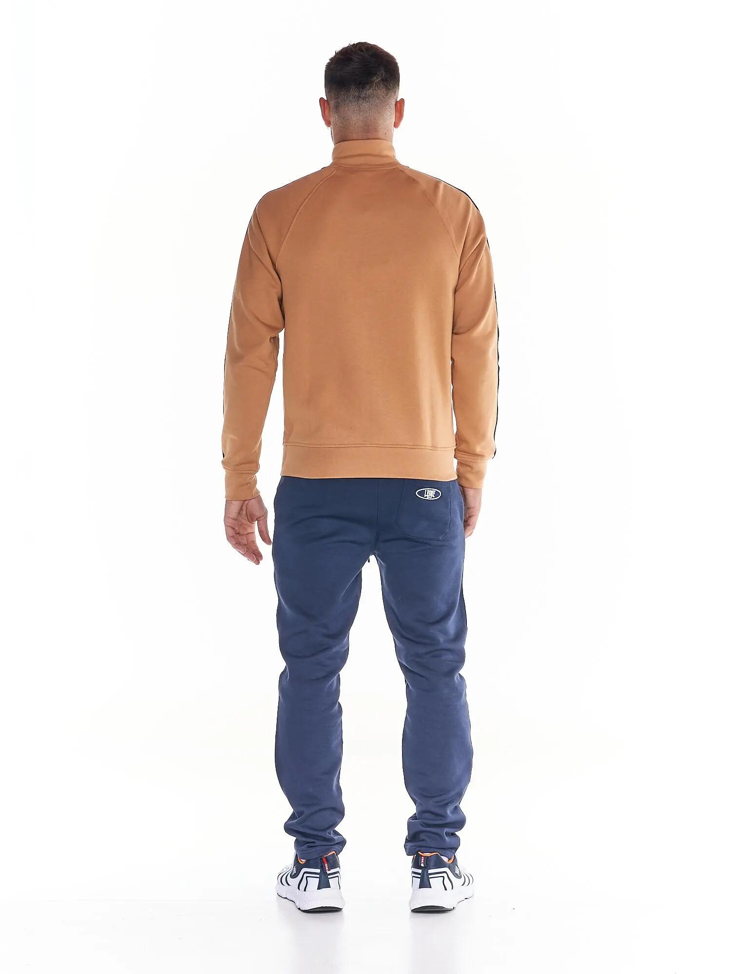 Conjunto de treino masculino Leone 1947 Apparel Earth Tones, fecho, gola alta 4/6
