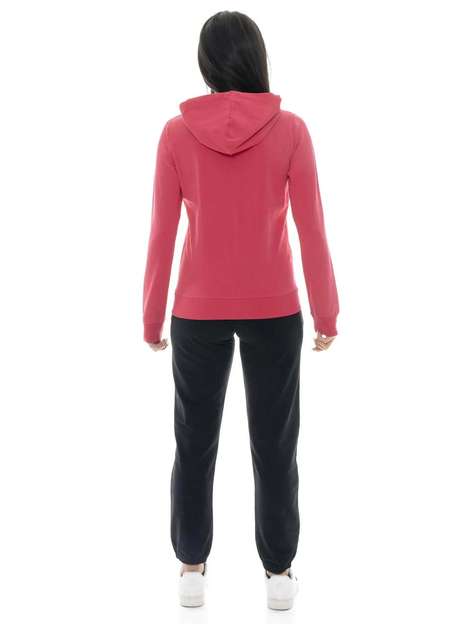 Chándal básico de algodón con cremallera y capucha para mujer de Leone Basic. 4/5