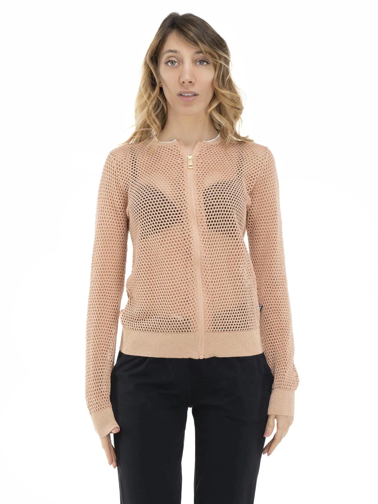 Hanorace Earth Tones pentru femei cu fermoar complet