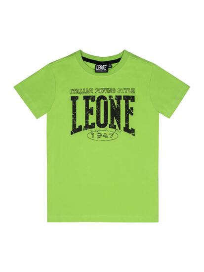 T-shirt da bambino in cotone Leone Boxing