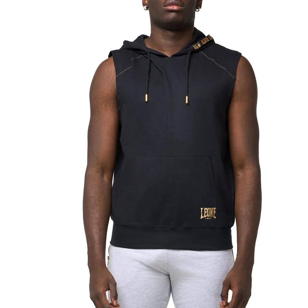 Leone New Gold Men's Pull-On Hoodie Sleeveless Non-Sweatshirt