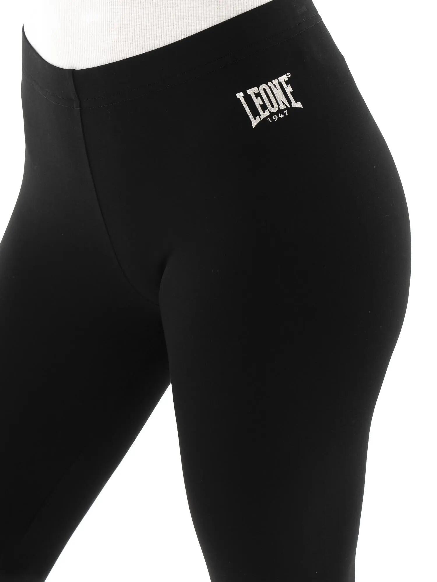 Leggings femininas Capri Leone Basic de algodão elástico 3/5