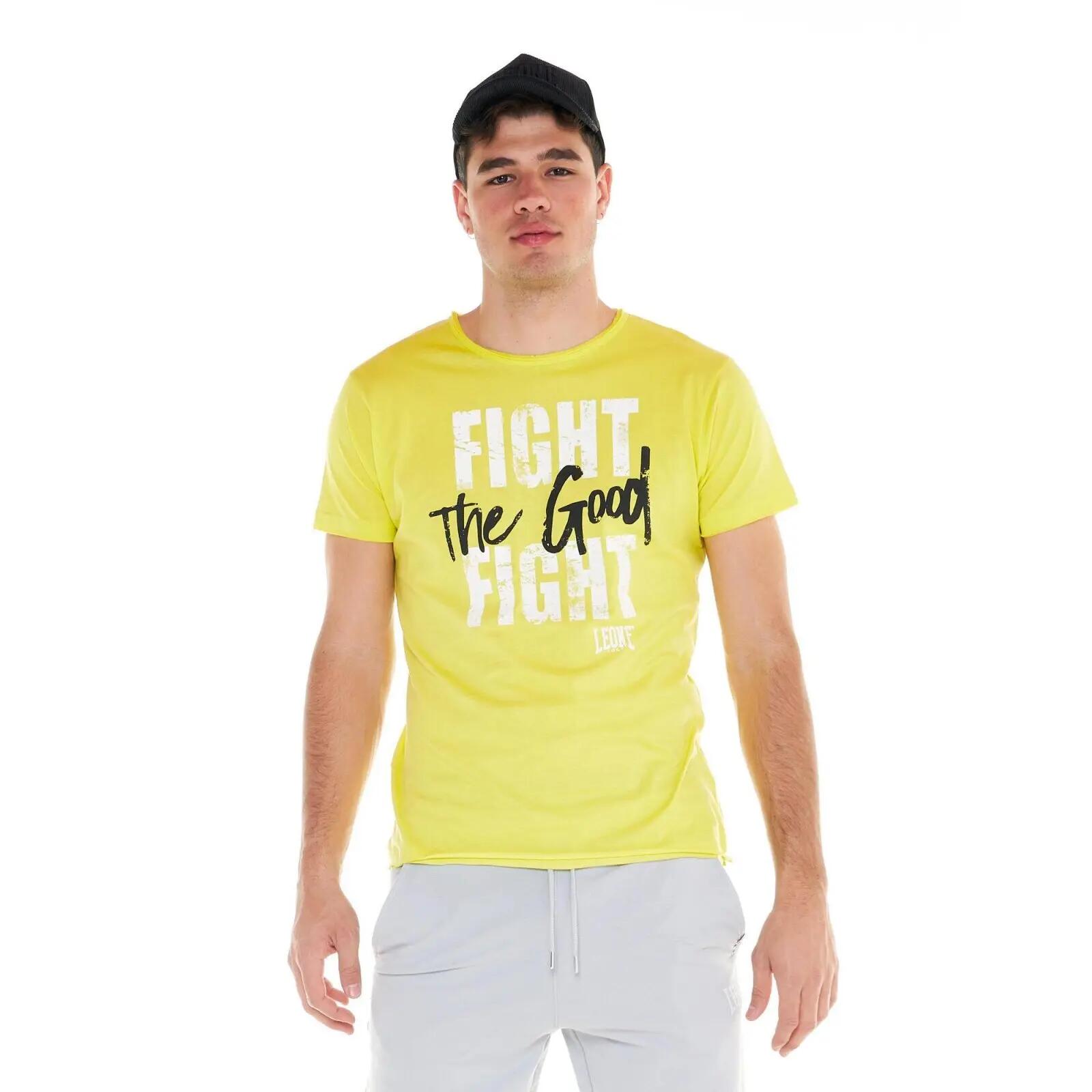 Tricou Leone Fight the Good Fight Galben