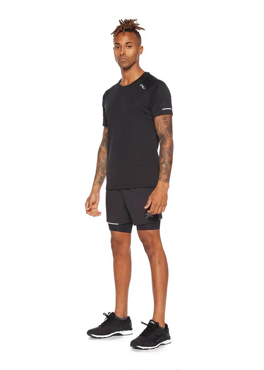 Camiseta Aero de 2XU para hombre - Negra 3/6