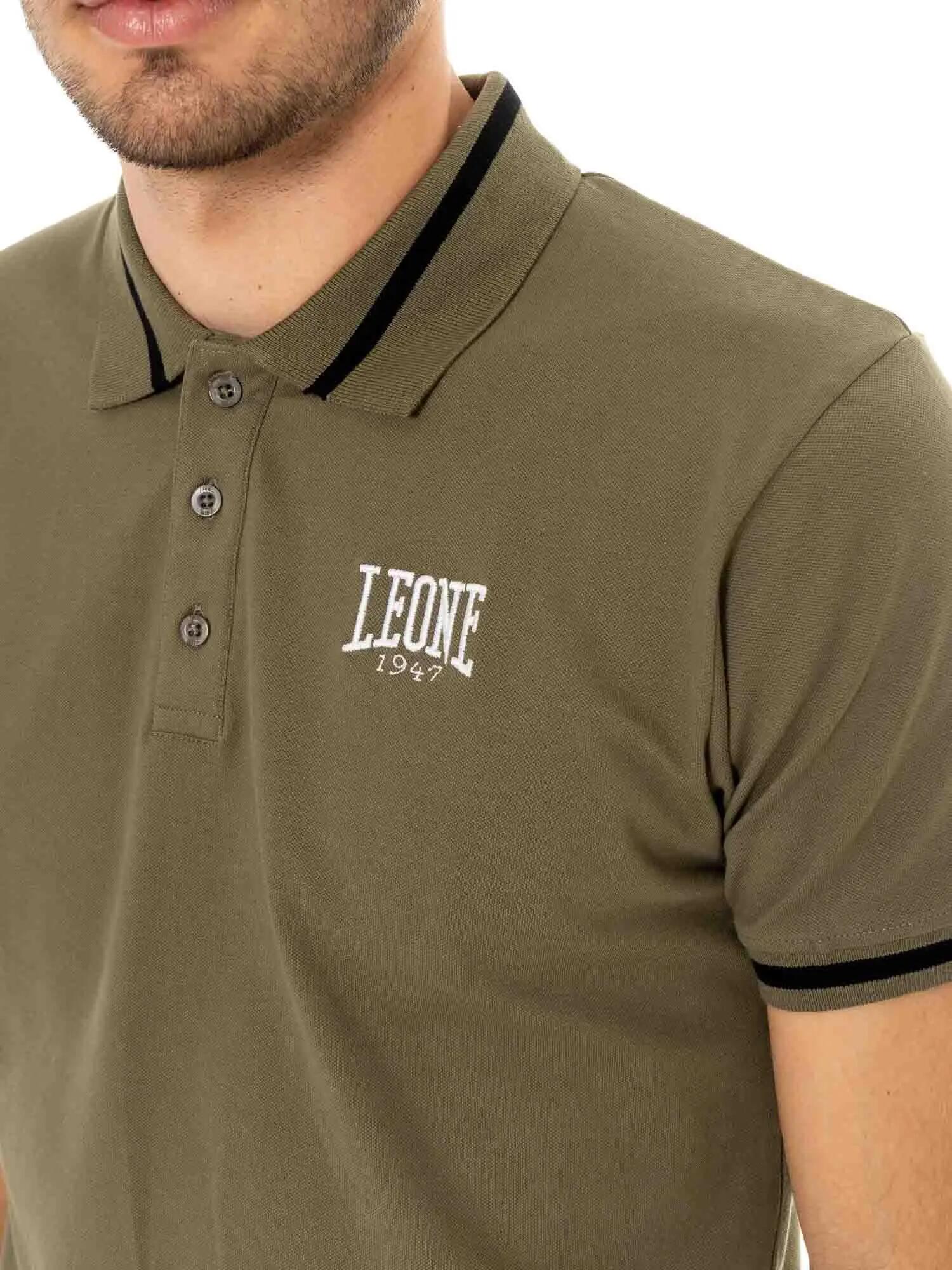 Polo da uomo con colletto Leone Basic 3/5