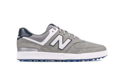 Scarpe da golf da uomo New Balance 574 Greens colore grigio.