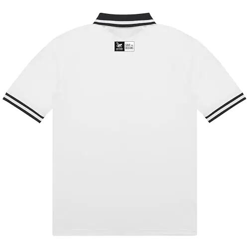 Oversize Koszulka Polo – Oddychająca / Z recyklingu – Mężczyźni/Kobiety (Biały) 2/7