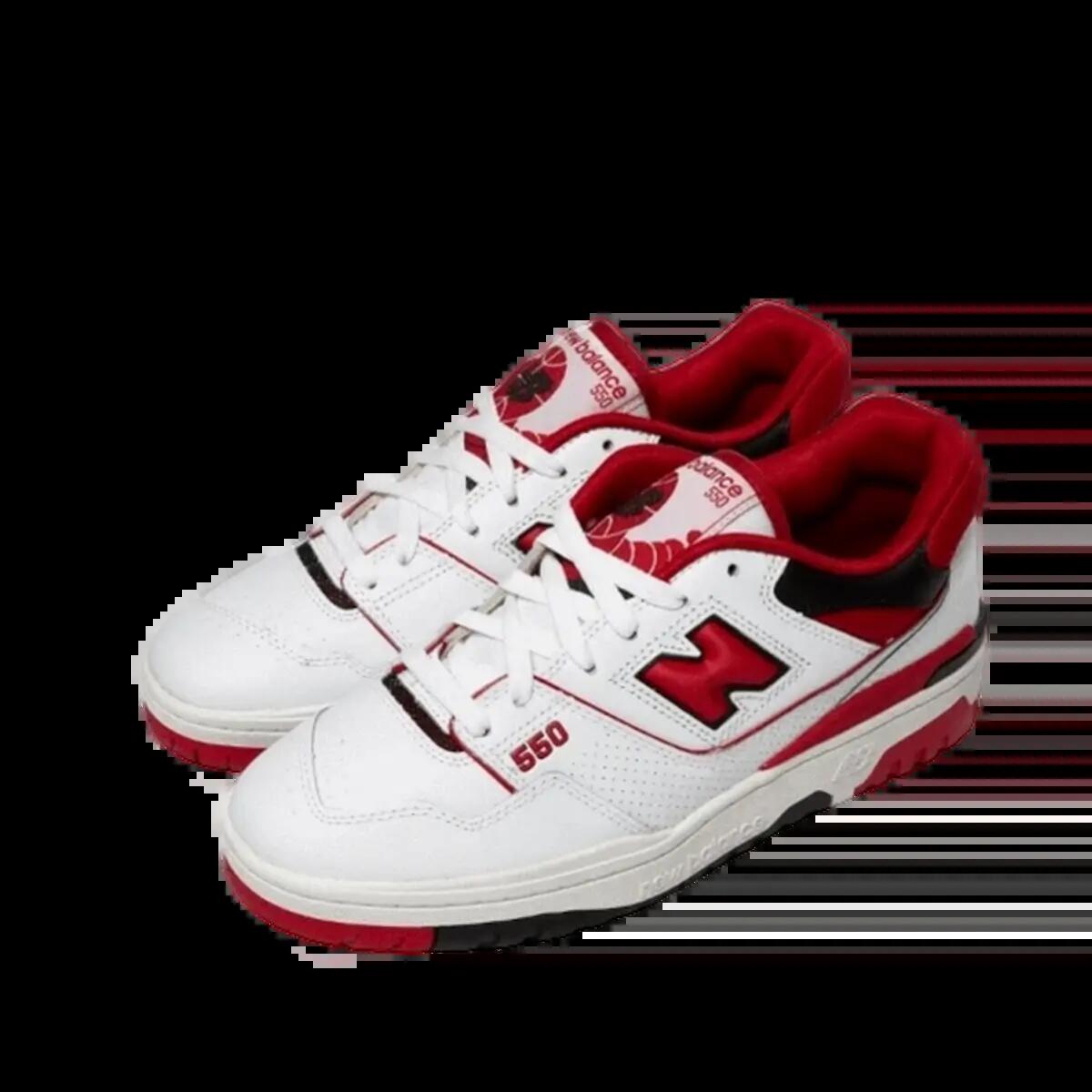 Schoenen  550 White Red 2/6
