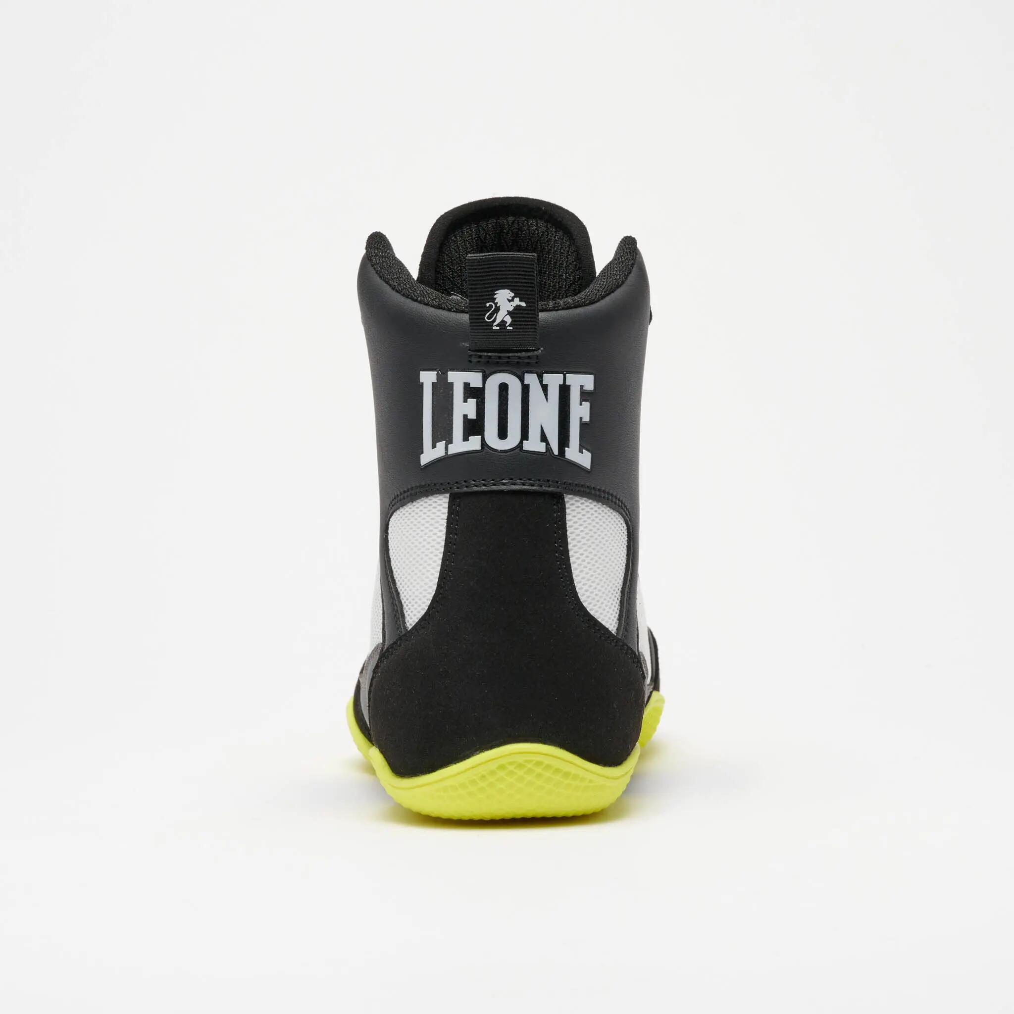 Bota de boxeo PREMIUM negro y lima/046 4/5