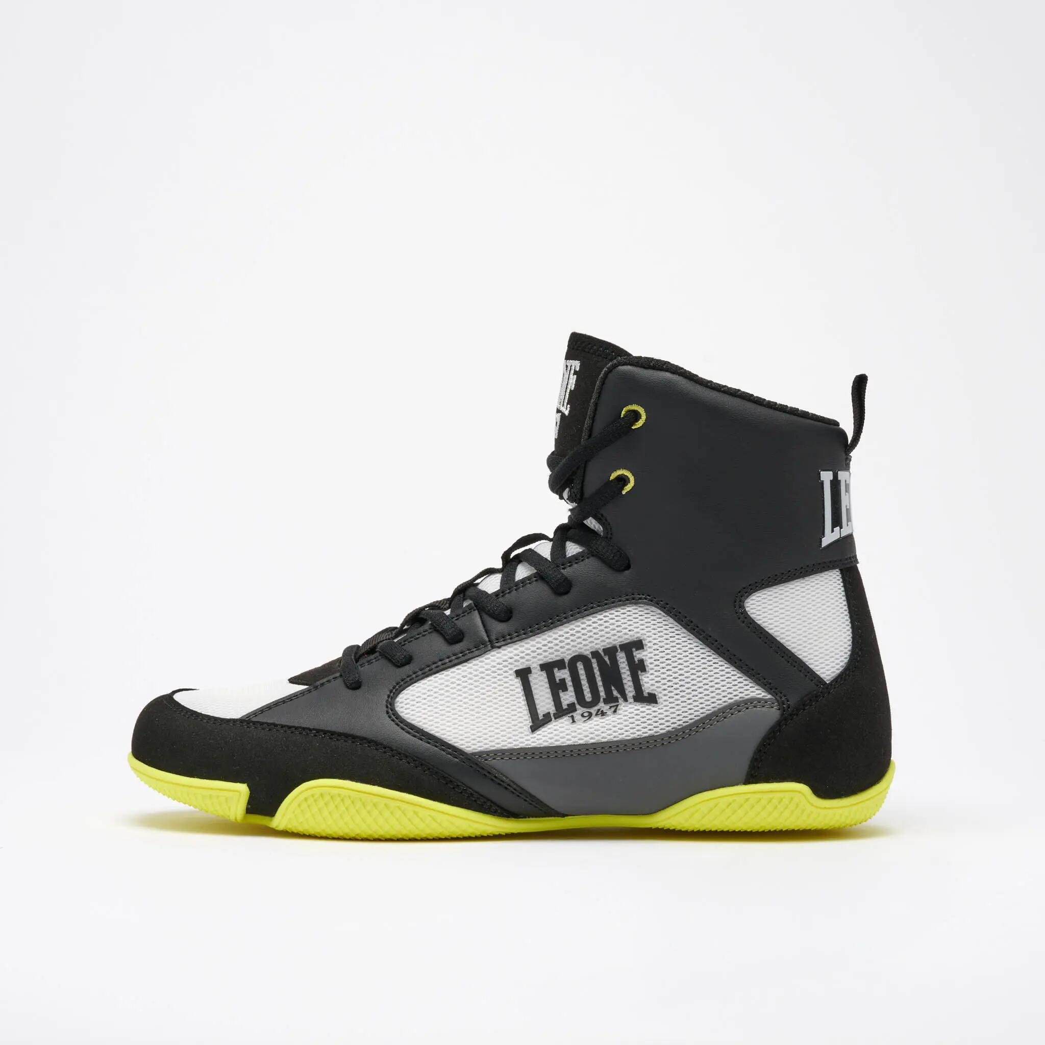 Bota de boxeo PREMIUM negro y lima/046 2/5