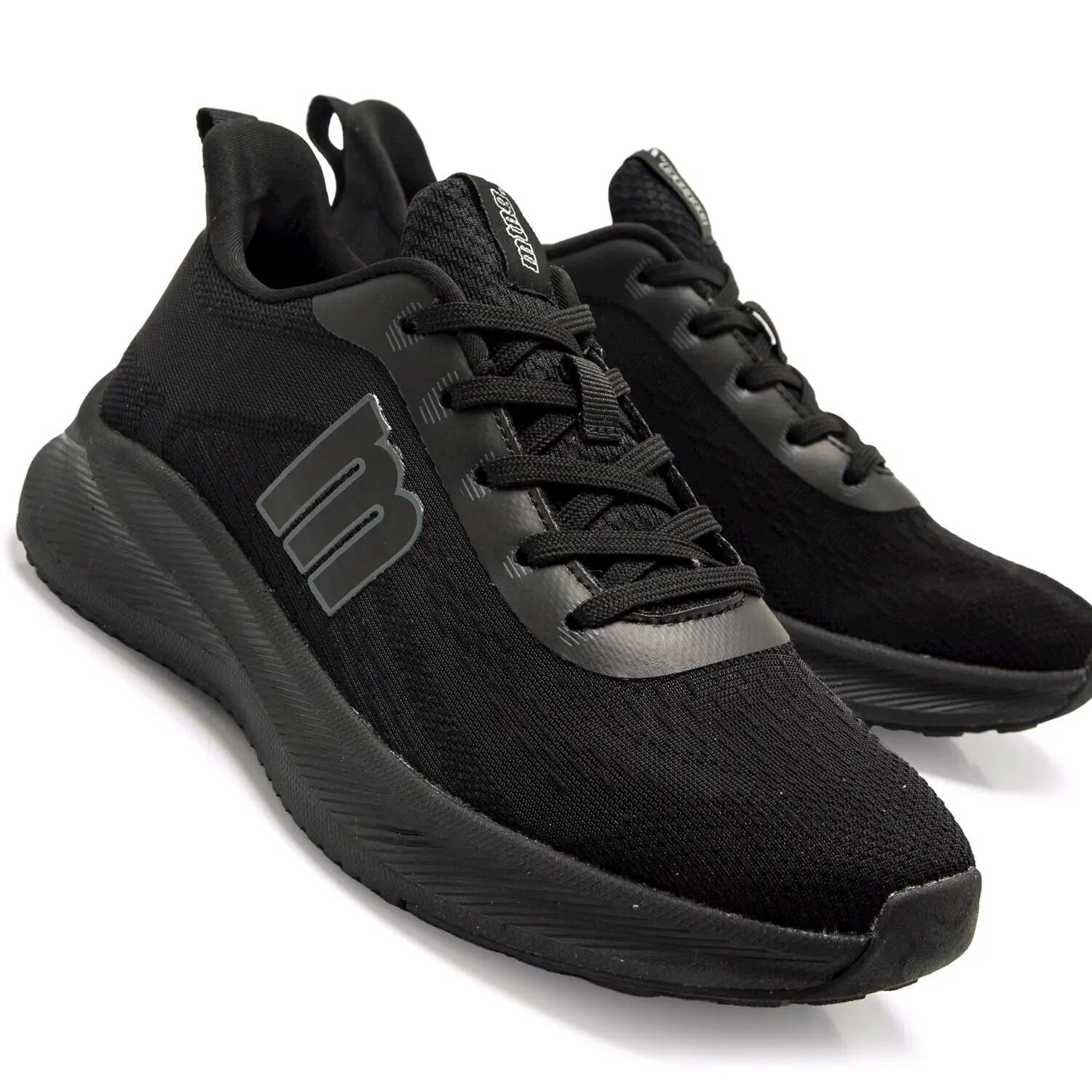 Deportivas Running Mujer Suela Plana - Modelo 60802 Negro 6/7
