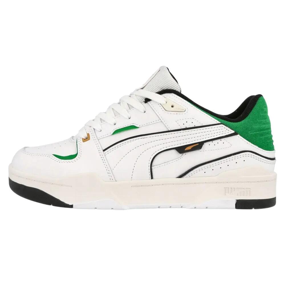 Zapatillas Deportivas de Cuero Slipstream para Hombre Blanco, Verde 3/10