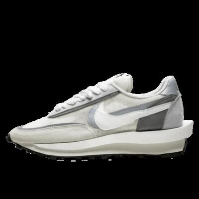 Schoenen sacai ld waffle white grey