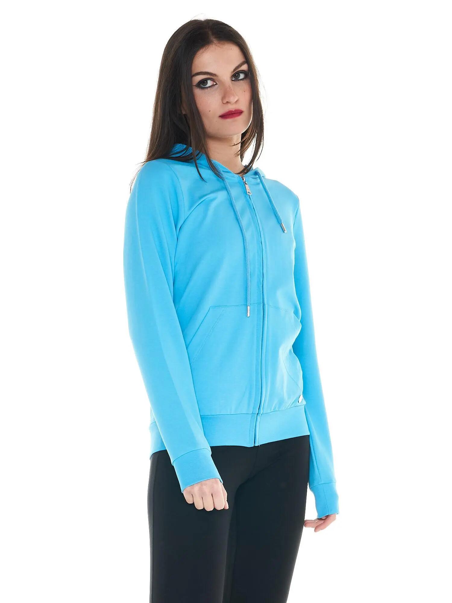 Felpa da donna con cappuccio e zip Basic 2/6