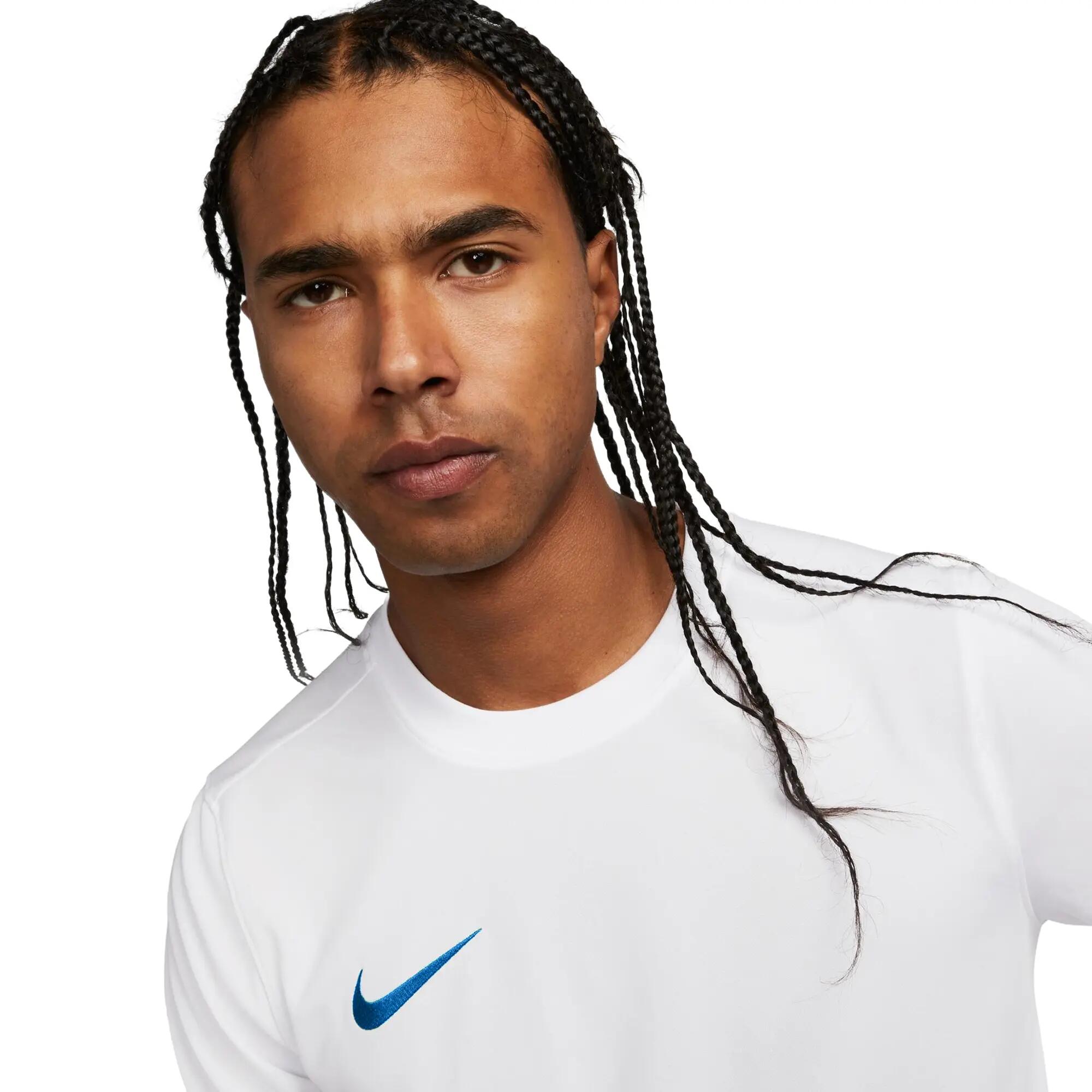 Maglia Maniche Corte Uomo Nike Dry Park VII Bianco Blu 4/4