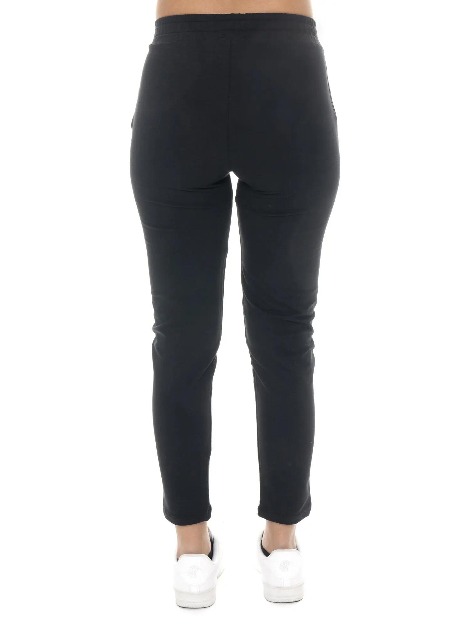 Pantaloni da donna in cotone non Felpeto con piega Leone Basic 4/7