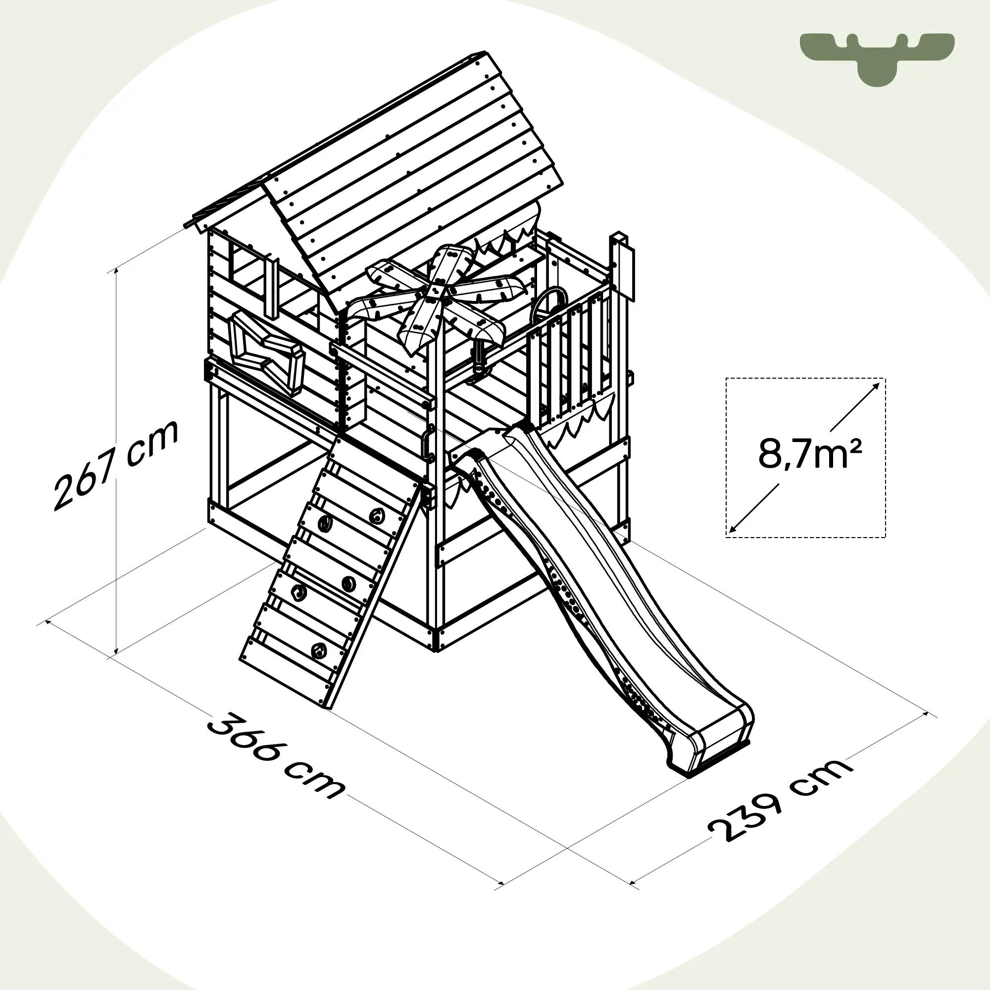 Aire de jeux TikaTaka avec toboggan 5/7