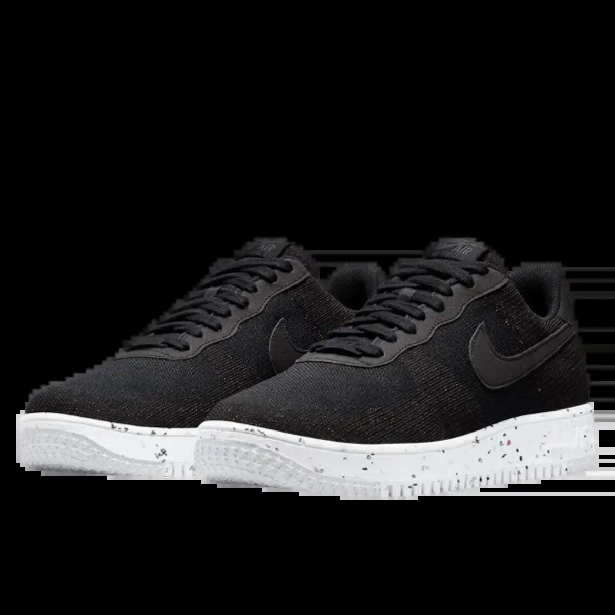 Schoenen  Air Force 1 Low Crater Flyknit Black White 2/3