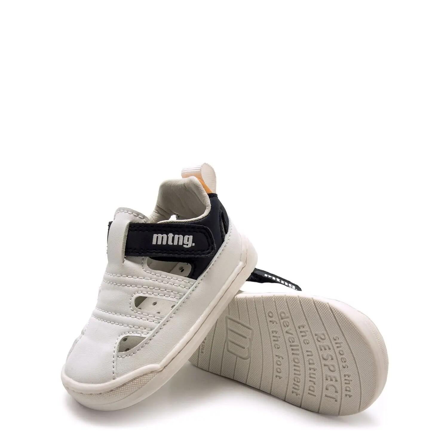 Sapatilhas menino barefoot mtng free baby branco 4/7