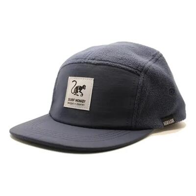 5-panel berg- en trekkingpet – waterdicht – gerecycled (zwart)